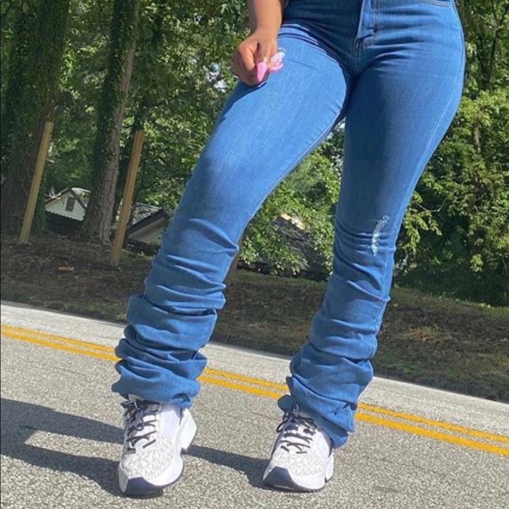 Stacked jeans